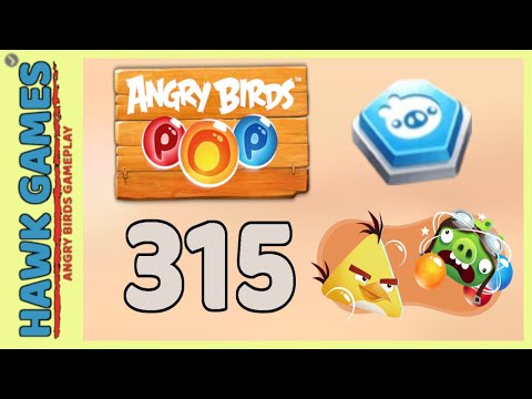 Angry Birds Stella POP Bubble Shooter Level 315 - Walkthrough, No Boosters