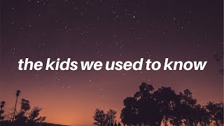 ​the kids we used to know Lyrics Spanish Translation