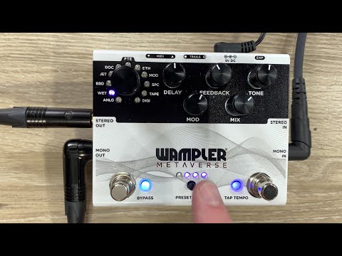 Wampler Metaverse Multi-Delay Effects Box with Advanced DSP and Programmable Presets image 9