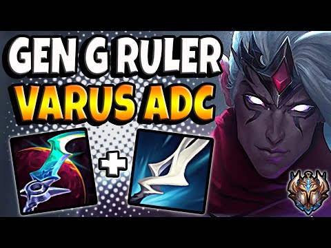 Varus vs Ezreal ADC [ Gen G Ruler ] Patch 12.7 Korea Challenger ✅