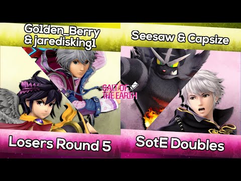 Go1den_Berry/jaredisking1 (Dark Pit/Shulk) vs. Seesaw/Capsize (Incineroar/Robin) | SotE Doubles LR5