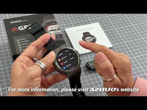 2025 New DM58 Men GPS Smart Watch 1.43'' AMOLED Screen BT Calling 5ATM Waterproof Sport Smartwatch