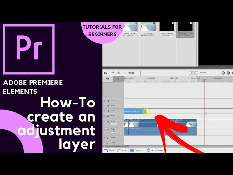 Adobe Premiere Elements 🎬 | How to create an adjustment layer | Tutorials for Beginners