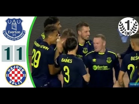 Hajduk Split vs Everton 1:1- All Goals , Highlights 24 August 2017