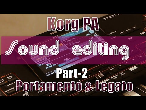 Portamento & Legato settings |  Korg Sound Editing (part 2)