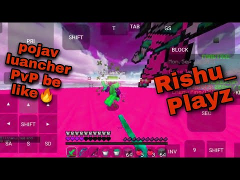 Rishu_Playz - Minecraft PvP duel on android (Pojav Launcher PvP)