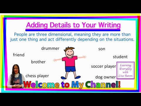 , title : 'Teaching How to Add Detail to Your Writing | Learn English | Learning Everyday with Lisa Aaron'