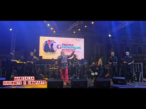 ORQUESTA TRIBUTO AL CABALLERO DE LA SALSA GILBERTO SANTA ROSA DESDE FIESTA PATRONALES  ARECIBO 2025