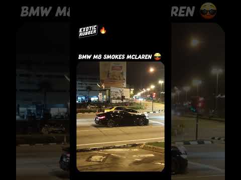 BMW M8 Smokes a McLaren