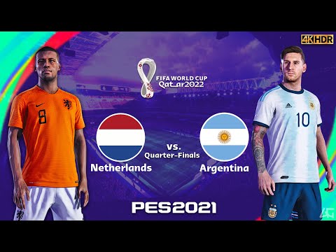 PES 21 PC - Netherlands vs Argentina - Quarter Finals - FIFA World Cup 2022 - Atsrown Gaming