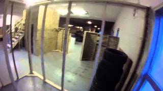 preview picture of video 'GoPro Hero (2014) Test: Indoor Paintball (Low Light)'