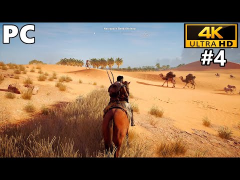 Assassin's Creed Origins Gameplay Walkthrough Part 4 – No Commentary (4K 60FPS PC)