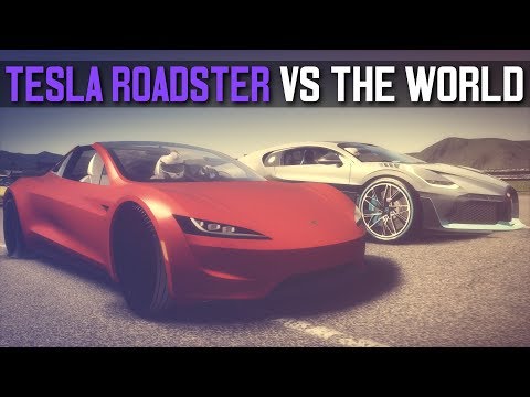 TESLA ROADSTER 2022 VS THE WORLD (DIVO, CHIRON, VENOM GT, ONE:1) | ASSETTO CORSA