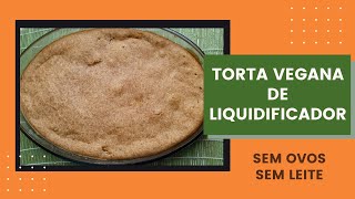 Torta de Liquidificador Vegana Fcil - Receita de torta salgada com Recheio de Legumes Cremoso