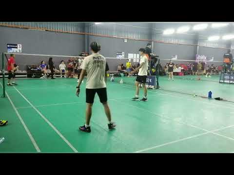 Badminton SF LSJ 3 Men's Double Novice - M Khairulnizam / Hariz Faisal Vs Austeen / Hizzat Irfan