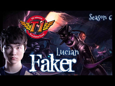 SKT T1 Faker LUCIAN Mid vs Anivia - Patch 6.3 KR | League of Legends