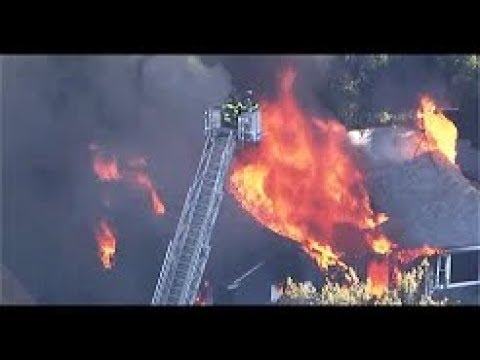 BREAKING Deadly Explosions Set Fires Homes Boston Suburbs  looks like Armageddon Raw Footage 9/14/18 Video