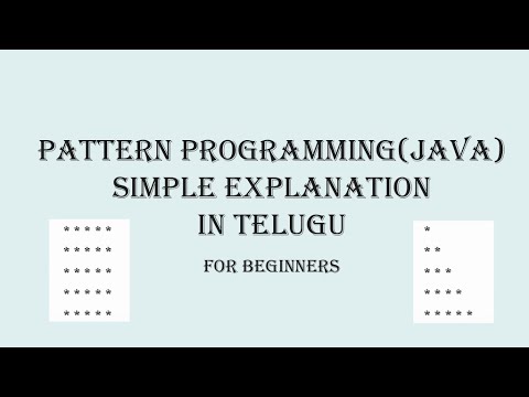 Java Programming Square Right Angled Triangle Patterns In Java Explained In Telugu