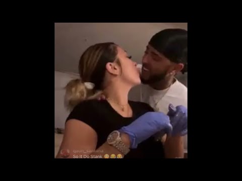 Winter Blanco😍and J Cook kissing on IG live on 3/17/21.