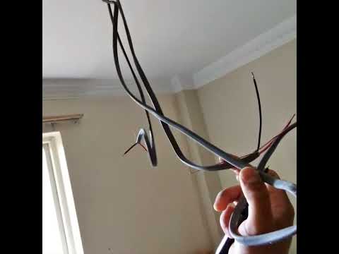 How to find switch cable on ceiling light , ceiling rose wiring. Installation of ceiling light.