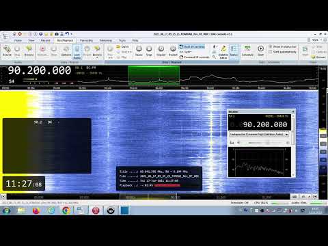 FM DX Es - 170621 0926UTC - 90.2 France Bleu Gard Lozère (F) Nîmes/les Capitelles (30) 1.3kW! 1040km