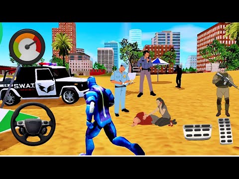 Police Officer Job Simulator  -  Sheriff Of The Town Drives A Car - Android Gameplay