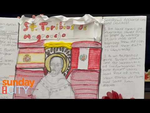 VIDEO: St. Helen Catholic Academy Students Study Hispanic Saints