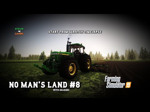 Creating New Fields Baling Hay Spreading Lime No Man's Land #8 Start From Scratch FS19 Timelapse