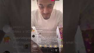 WIFIS FUNERAL TALKS ABOUT BEEF WITH DJ SCHEME ON IG LIVE 12/18/18