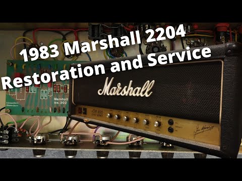 1983 JCM800 Marshall 2204 - RESTORATION AND SERVICE
