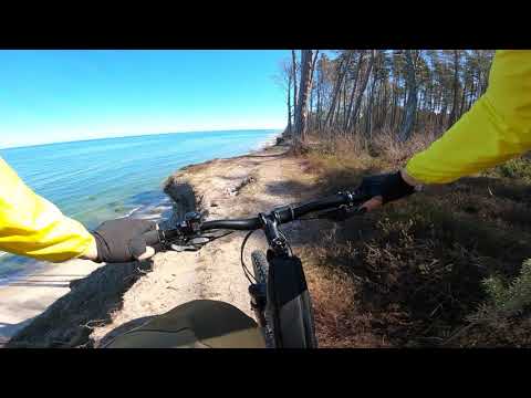 Wycieczka rowerem, rower trail i klif morski Orzechowo, Poddąbie