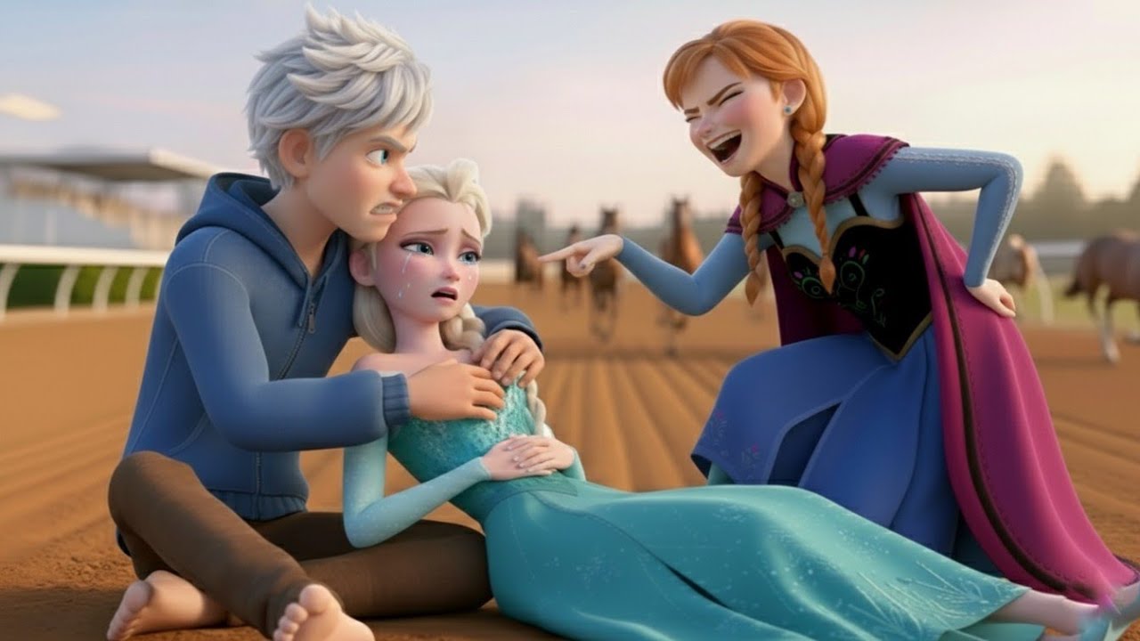 🐎🔥 Anna Rides Wild in the Arena — While Elsa Gets Knocked Down on the Ice! ❄️😱