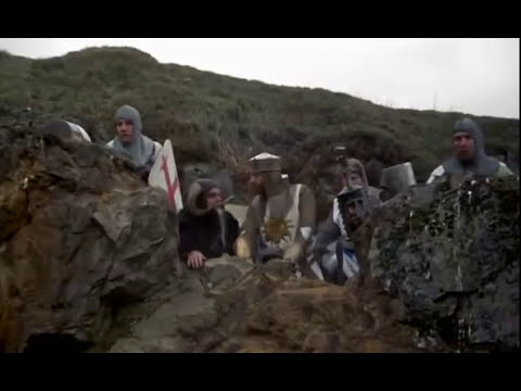 A caverna de Caerbannog e a Santa Granada de Mão.