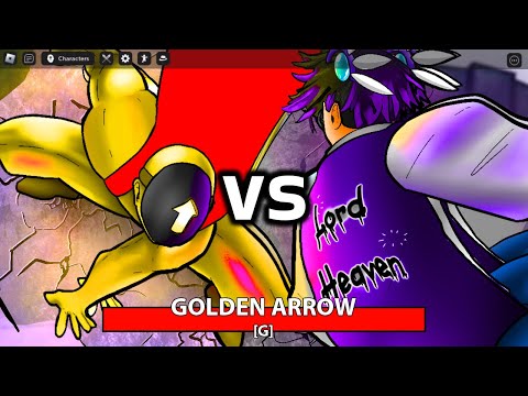 GOLDEN ARROW vs LORD HEAVEN - BEFORE THE FIGHT - Roblox The Strongest Battlegrounds