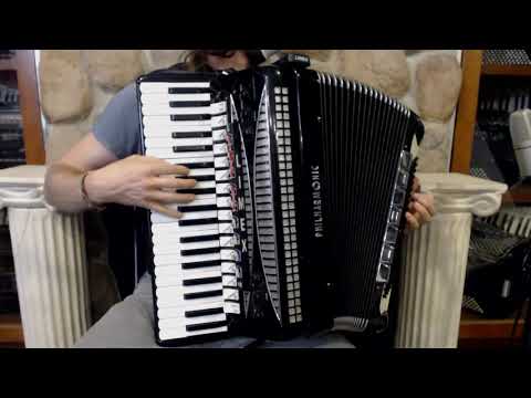 4031 - Black Philharmonic Double Tone Chamber LIMEX Piano Accordion LMMH 41 120 $3999