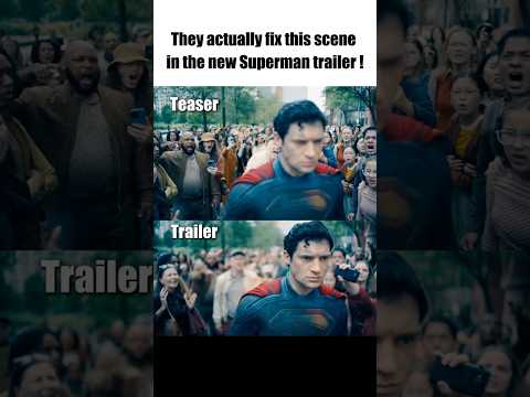 They actually changed this in the new DCU Superman trailer !