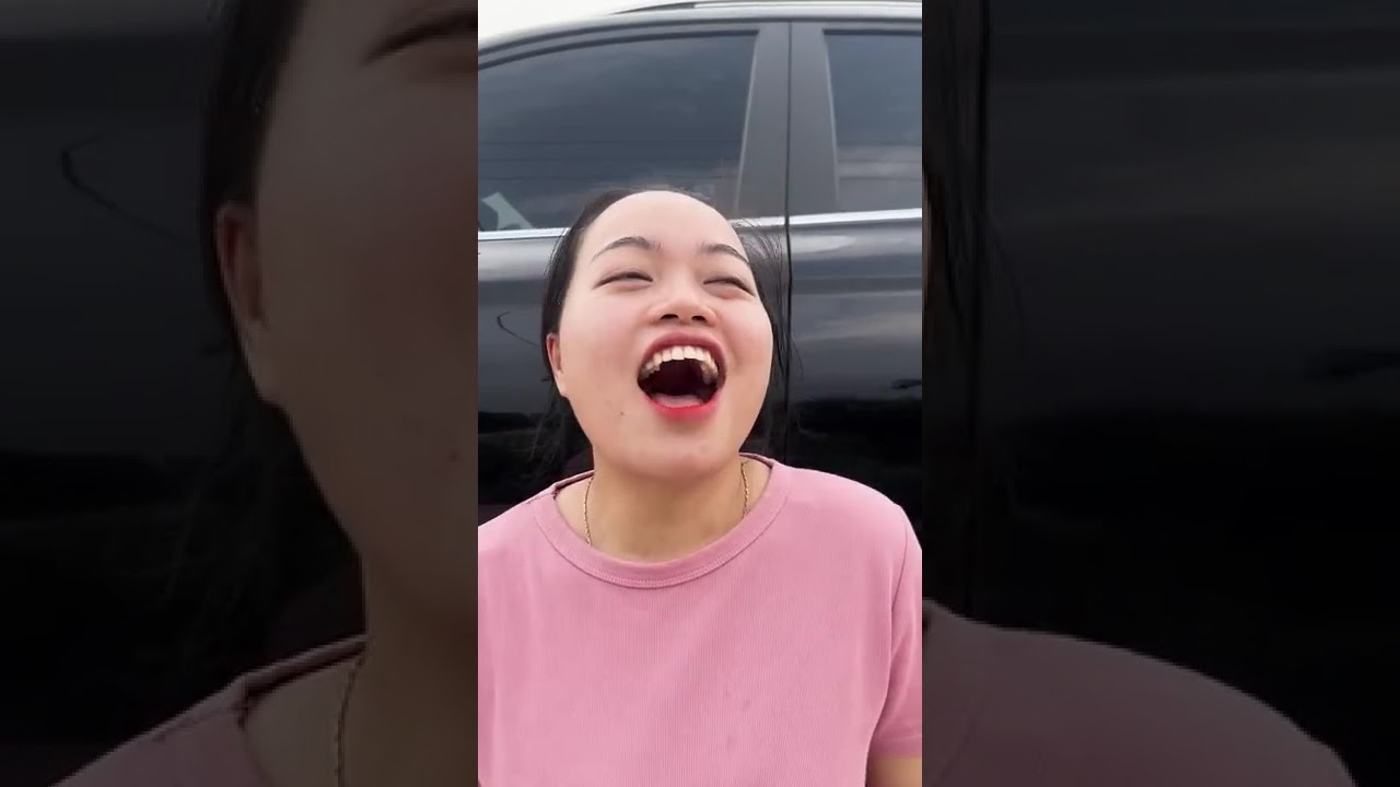 I was fixing my car, and something sat on me.🤣 #funny #comedy #couple #shortvideo