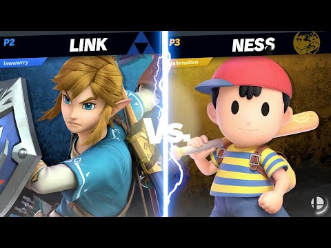 Lawwwrry (Link) vs Dalmnation (Ness) - Smash Ultimate Friendlies