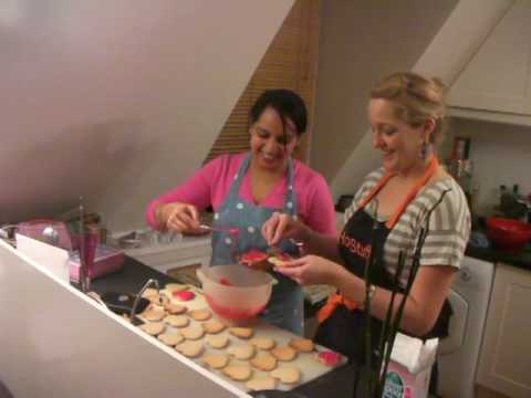 Sara-Jane and Jag bake cakes for a charity event at Withers