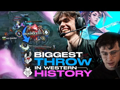 THE BIGGEST THROW IN WESTERN HISTORY - G2 VS MSF REVIEW - CAEDREL