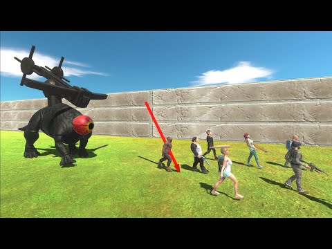 Escape from DARK MUTANT TRICERATOPS  BALLISTA - Animal Revolt Battle Simulator Escape from Monster