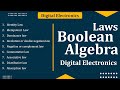 Laws Of Boolean Algebra In Digital Electronics Boolean Algebra In Digital Electronics