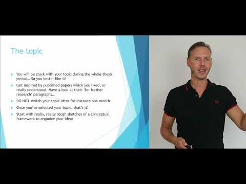 How to write your Master Thesis