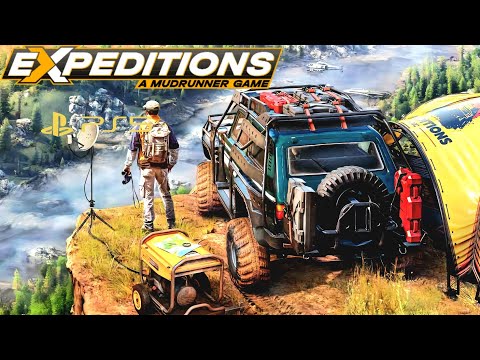 Expeditions: A Mudrunner Game PS5 4K Gameplay Walkthrough