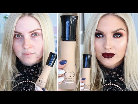 Elcie Foundation First Impression Review! ♡ Vegan, Matte & Flawless! Video