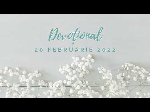 MÂNGÂIERE A LUI ISRAEL | Devoțional | 20 februarie 2022