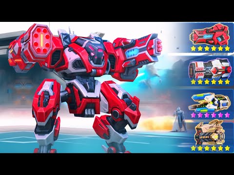 Gatecrasher with Graviton Beam 16, Missile Rack 16, Chain Gun 16, Storm Rack 16 - Mech Arena