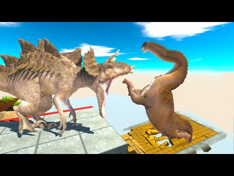 PREHISTORIC TRICERATOPS vs BRACHIOSAURUS - Animal Revolt Battle Simulator