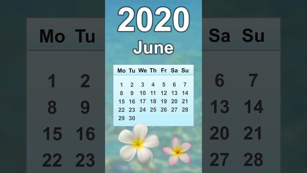 June 2020 Calendar