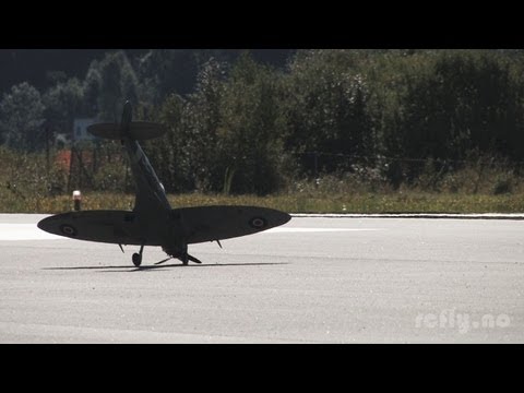 Spitfire RC nosedive